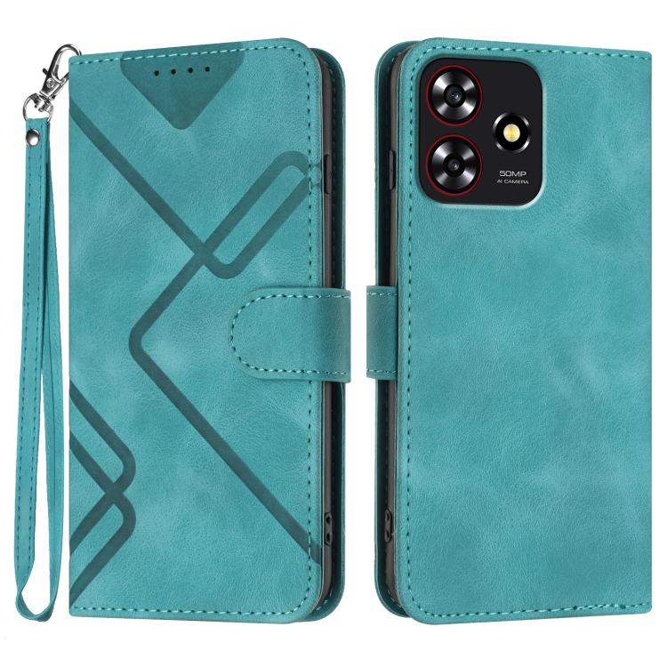 Line Pattern Skin Feel Leather Phone Case, For ZTE nubia Focus Pro, For ZTE nubia Music, For ZTE Blade A34, For ZTE nubia Z60 Ultra, For ZTE Blade A54, For ZTE Blade A73 4G / Blade V50 Design 4G, For ZTE Blade A73 5G, For ZTE Blade V50 Vita            ...