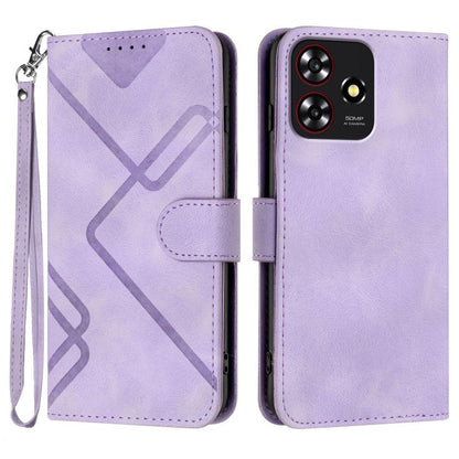 Line Pattern Skin Feel Leather Phone Case, For ZTE nubia Focus Pro, For ZTE nubia Music, For ZTE Blade A34, For ZTE nubia Z60 Ultra, For ZTE Blade A54, For ZTE Blade A73 4G / Blade V50 Design 4G, For ZTE Blade A73 5G, For ZTE Blade V50 Vita            ...