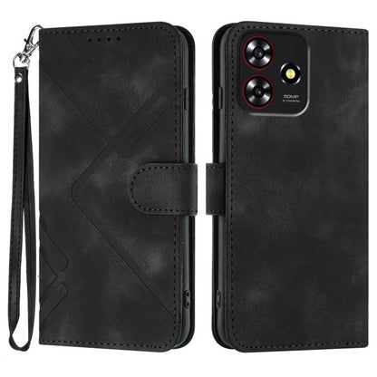 Line Pattern Skin Feel Leather Phone Case, For ZTE nubia Focus Pro, For ZTE nubia Music, For ZTE Blade A34, For ZTE nubia Z60 Ultra, For ZTE Blade A54, For ZTE Blade A73 4G / Blade V50 Design 4G, For ZTE Blade A73 5G, For ZTE Blade V50 Vita            ...