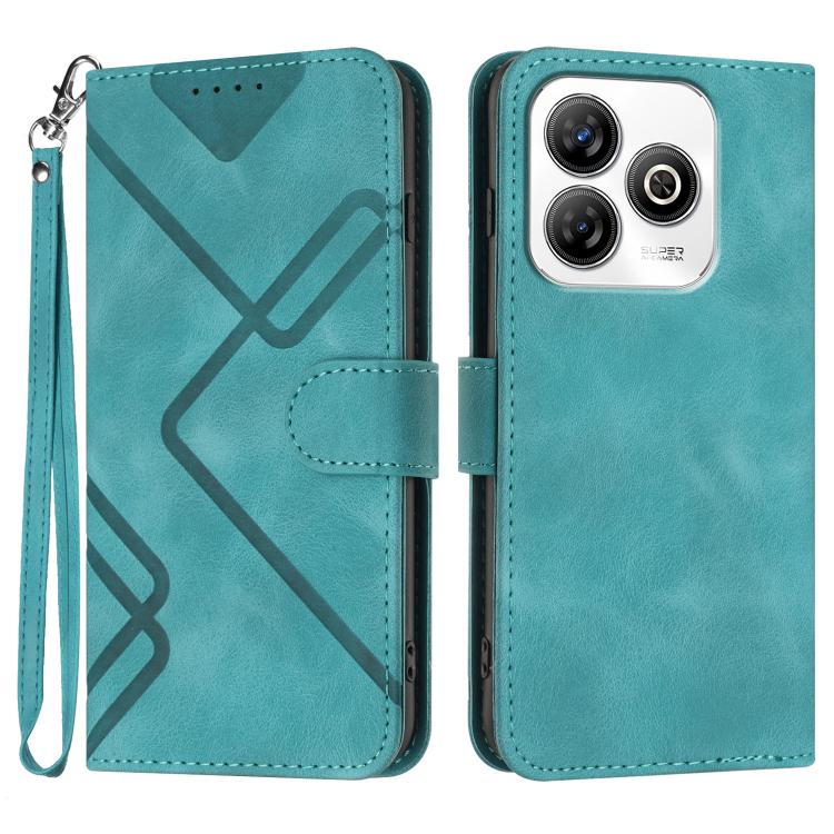 Line Pattern Skin Feel Leather Phone Case, For ZTE Blade A35e 4G, For ZTE Blade A35e Global, For ZTE Blade A35e Brazil, For ZTE nubia Music 2, For ZTE nubia S 5G A403ZT, For ZTE Blade V70 Design, For ZTE Blade A35 Lite, For ZTE Blade V70               ...