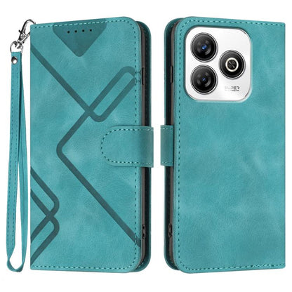 Line Pattern Skin Feel Leather Phone Case, For ZTE Blade A35e 4G, For ZTE Blade A35e Global, For ZTE Blade A35e Brazil, For ZTE nubia Music 2, For ZTE nubia S 5G A403ZT, For ZTE Blade V70 Design, For ZTE Blade A35 Lite, For ZTE Blade V70               ...