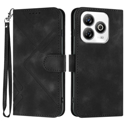 Line Pattern Skin Feel Leather Phone Case, For ZTE Blade A35e 4G, For ZTE Blade A35e Global, For ZTE Blade A35e Brazil, For ZTE nubia Music 2, For ZTE nubia S 5G A403ZT, For ZTE Blade V70 Design, For ZTE Blade A35 Lite, For ZTE Blade V70               ...