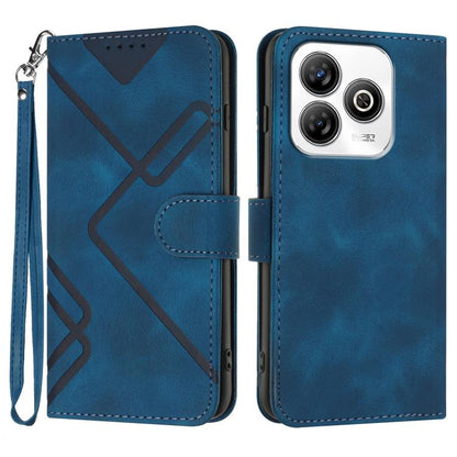 Line Pattern Skin Feel Leather Phone Case, For ZTE Blade A35e 4G, For ZTE Blade A35e Global, For ZTE Blade A35e Brazil, For ZTE nubia Music 2, For ZTE nubia S 5G A403ZT, For ZTE Blade V70 Design, For ZTE Blade A35 Lite, For ZTE Blade V70               ...