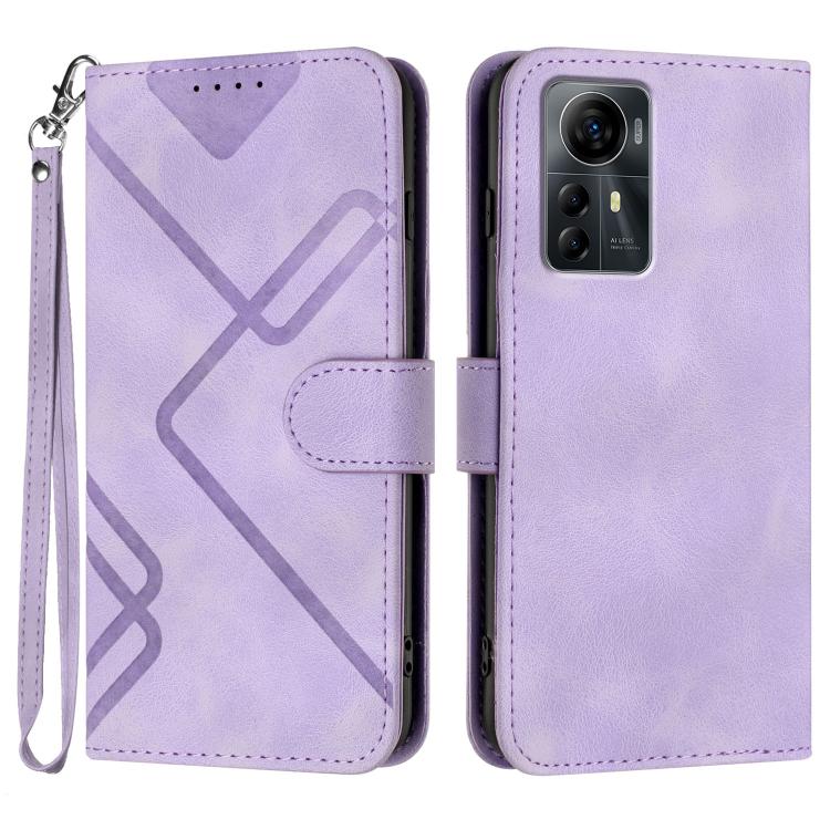 Line Pattern Skin Feel Leather Phone Case, For ZTE nubia Focus Pro, For ZTE nubia Music, For ZTE Blade A34, For ZTE nubia Z60 Ultra, For ZTE Blade A54, For ZTE Blade A73 4G / Blade V50 Design 4G, For ZTE Blade A73 5G, For ZTE Blade V50 Vita            ...
