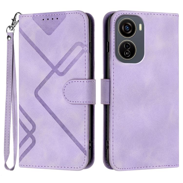 Line Pattern Skin Feel Leather Phone Case, For ZTE Blade A35e 4G, For ZTE Blade A35e Global, For ZTE Blade A35e Brazil, For ZTE nubia Music 2, For ZTE nubia S 5G A403ZT, For ZTE Blade V70 Design, For ZTE Blade A35 Lite, For ZTE Blade V70               ...