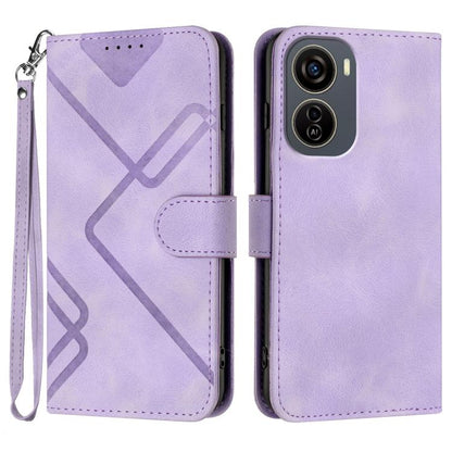 Line Pattern Skin Feel Leather Phone Case, For ZTE Blade A35e 4G, For ZTE Blade A35e Global, For ZTE Blade A35e Brazil, For ZTE nubia Music 2, For ZTE nubia S 5G A403ZT, For ZTE Blade V70 Design, For ZTE Blade A35 Lite, For ZTE Blade V70               ...