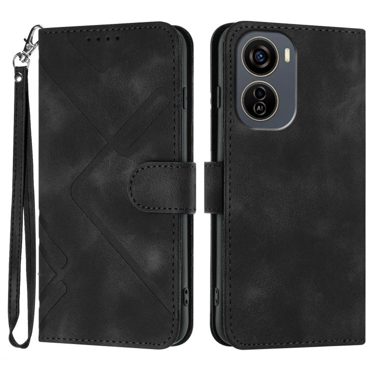 Line Pattern Skin Feel Leather Phone Case, For ZTE Blade A35e 4G, For ZTE Blade A35e Global, For ZTE Blade A35e Brazil, For ZTE nubia Music 2, For ZTE nubia S 5G A403ZT, For ZTE Blade V70 Design, For ZTE Blade A35 Lite, For ZTE Blade V70               ...