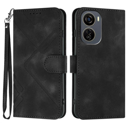 Line Pattern Skin Feel Leather Phone Case, For ZTE Blade A35e 4G, For ZTE Blade A35e Global, For ZTE Blade A35e Brazil, For ZTE nubia Music 2, For ZTE nubia S 5G A403ZT, For ZTE Blade V70 Design, For ZTE Blade A35 Lite, For ZTE Blade V70               ...