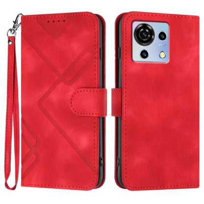Line Pattern Skin Feel Leather Phone Case, For ZTE nubia Focus Pro, For ZTE nubia Music, For ZTE Blade A34, For ZTE nubia Z60 Ultra, For ZTE Blade A54, For ZTE Blade A73 4G / Blade V50 Design 4G, For ZTE Blade A73 5G, For ZTE Blade V50 Vita            ...