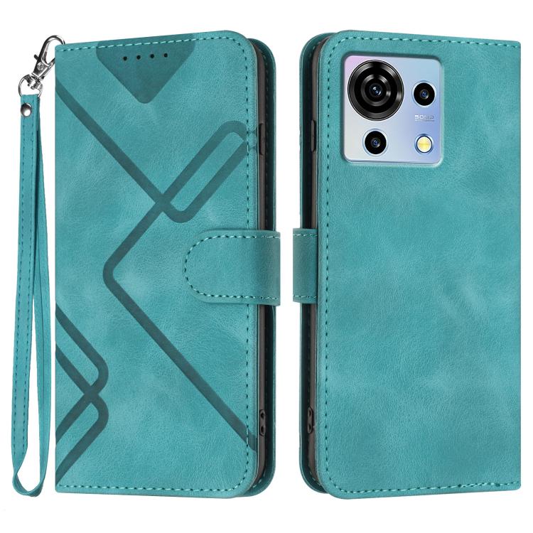 Line Pattern Skin Feel Leather Phone Case, For ZTE nubia Focus Pro, For ZTE nubia Music, For ZTE Blade A34, For ZTE nubia Z60 Ultra, For ZTE Blade A54, For ZTE Blade A73 4G / Blade V50 Design 4G, For ZTE Blade A73 5G, For ZTE Blade V50 Vita            ...