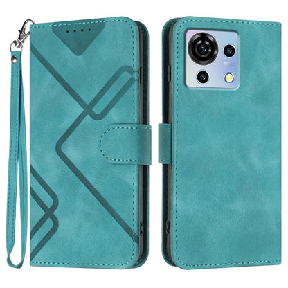 Line Pattern Skin Feel Leather Phone Case, For ZTE nubia Focus Pro, For ZTE nubia Music, For ZTE Blade A34, For ZTE nubia Z60 Ultra, For ZTE Blade A54, For ZTE Blade A73 4G / Blade V50 Design 4G, For ZTE Blade A73 5G, For ZTE Blade V50 Vita            ...