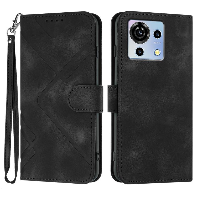Line Pattern Skin Feel Leather Phone Case, For ZTE nubia Focus Pro, For ZTE nubia Music, For ZTE Blade A34, For ZTE nubia Z60 Ultra, For ZTE Blade A54, For ZTE Blade A73 4G / Blade V50 Design 4G, For ZTE Blade A73 5G, For ZTE Blade V50 Vita            ...