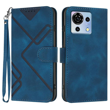 Line Pattern Skin Feel Leather Phone Case, For ZTE nubia Focus Pro, For ZTE nubia Music, For ZTE Blade A34, For ZTE nubia Z60 Ultra, For ZTE Blade A54, For ZTE Blade A73 4G / Blade V50 Design 4G, For ZTE Blade A73 5G, For ZTE Blade V50 Vita            ...