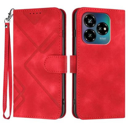 Line Pattern Skin Feel Leather Phone Case, For ZTE Blade A35e 4G, For ZTE Blade A35e Global, For ZTE Blade A35e Brazil, For ZTE nubia Music 2, For ZTE nubia S 5G A403ZT, For ZTE Blade V70 Design, For ZTE Blade A35 Lite, For ZTE Blade V70               ...