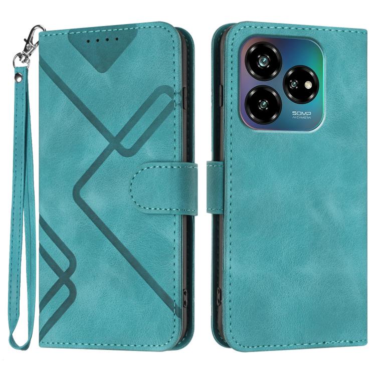 Line Pattern Skin Feel Leather Phone Case, For ZTE Blade A35e 4G, For ZTE Blade A35e Global, For ZTE Blade A35e Brazil, For ZTE nubia Music 2, For ZTE nubia S 5G A403ZT, For ZTE Blade V70 Design, For ZTE Blade A35 Lite, For ZTE Blade V70               ...