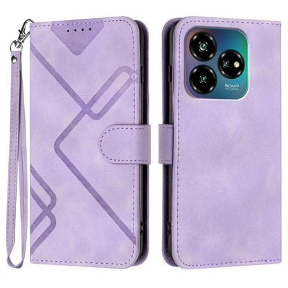 Line Pattern Skin Feel Leather Phone Case, For ZTE Blade A35e 4G, For ZTE Blade A35e Global, For ZTE Blade A35e Brazil, For ZTE nubia Music 2, For ZTE nubia S 5G A403ZT, For ZTE Blade V70 Design, For ZTE Blade A35 Lite, For ZTE Blade V70               ...