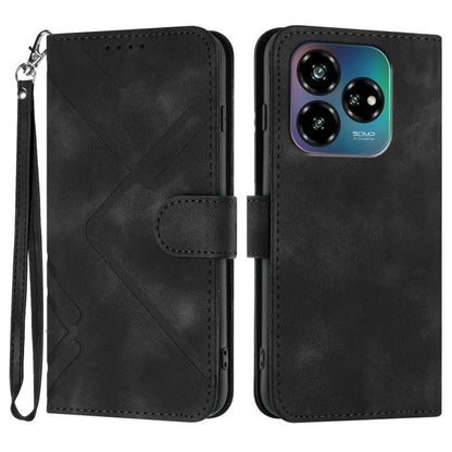 Line Pattern Skin Feel Leather Phone Case, For ZTE Blade A35e 4G, For ZTE Blade A35e Global, For ZTE Blade A35e Brazil, For ZTE nubia Music 2, For ZTE nubia S 5G A403ZT, For ZTE Blade V70 Design, For ZTE Blade A35 Lite, For ZTE Blade V70               ...