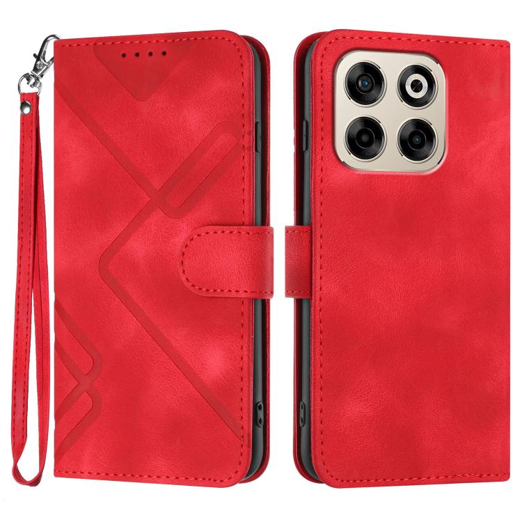 Line Pattern Skin Feel Leather Phone Case, For ZTE Blade A35e 4G, For ZTE Blade A35e Global, For ZTE Blade A35e Brazil, For ZTE nubia Music 2, For ZTE nubia S 5G A403ZT, For ZTE Blade V70 Design, For ZTE Blade A35 Lite, For ZTE Blade V70               ...