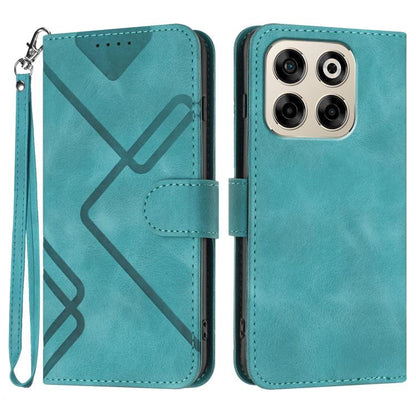 Line Pattern Skin Feel Leather Phone Case, For ZTE Blade A35e 4G, For ZTE Blade A35e Global, For ZTE Blade A35e Brazil, For ZTE nubia Music 2, For ZTE nubia S 5G A403ZT, For ZTE Blade V70 Design, For ZTE Blade A35 Lite, For ZTE Blade V70               ...
