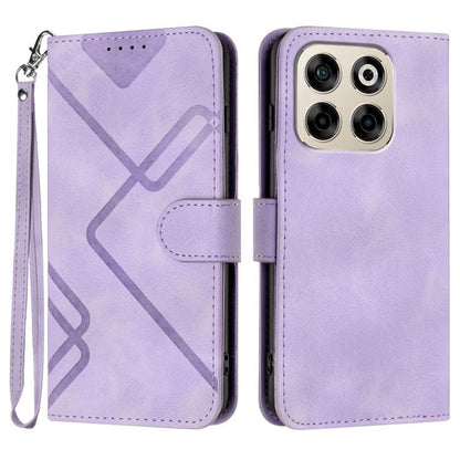 Line Pattern Skin Feel Leather Phone Case, For ZTE Blade A35e 4G, For ZTE Blade A35e Global, For ZTE Blade A35e Brazil, For ZTE nubia Music 2, For ZTE nubia S 5G A403ZT, For ZTE Blade V70 Design, For ZTE Blade A35 Lite, For ZTE Blade V70               ...