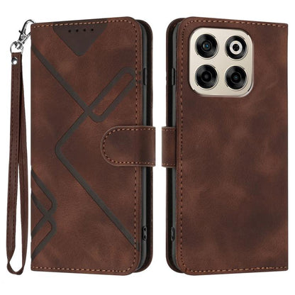 Line Pattern Skin Feel Leather Phone Case, For ZTE Blade A35e 4G, For ZTE Blade A35e Global, For ZTE Blade A35e Brazil, For ZTE nubia Music 2, For ZTE nubia S 5G A403ZT, For ZTE Blade V70 Design, For ZTE Blade A35 Lite, For ZTE Blade V70               ...