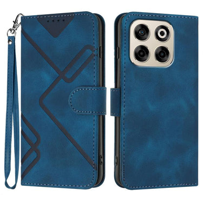 Line Pattern Skin Feel Leather Phone Case, For ZTE Blade A35e 4G, For ZTE Blade A35e Global, For ZTE Blade A35e Brazil, For ZTE nubia Music 2, For ZTE nubia S 5G A403ZT, For ZTE Blade V70 Design, For ZTE Blade A35 Lite, For ZTE Blade V70               ...