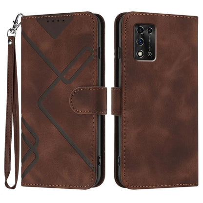 Line Pattern Skin Feel Leather Phone Case, For ZTE Libero 5G III, For ZTE Blade A72 5G, For ZTE Libero 5G II, For ZTE Blade A72, For ZTE Blade A52