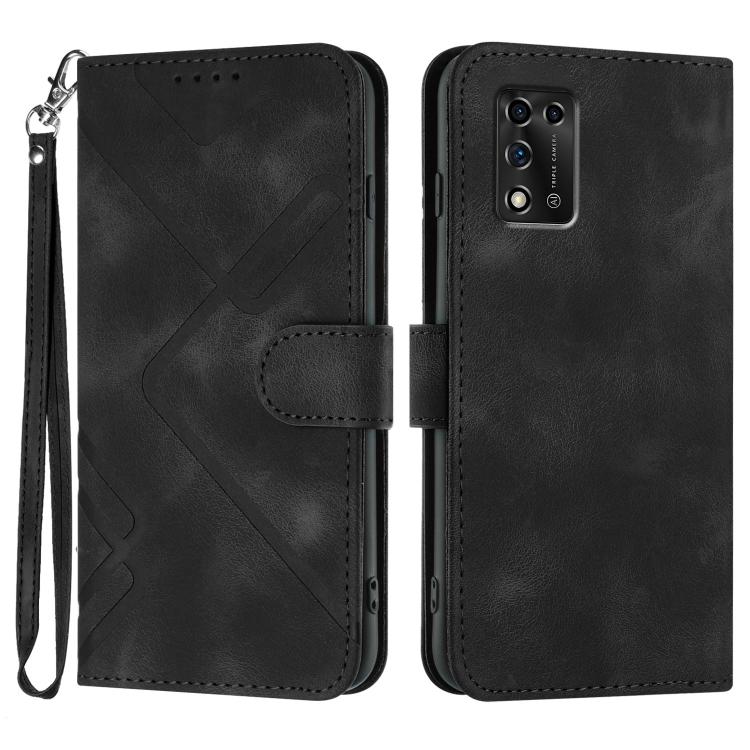 Line Pattern Skin Feel Leather Phone Case, For ZTE Libero 5G III, For ZTE Blade A72 5G, For ZTE Libero 5G II, For ZTE Blade A72, For ZTE Blade A52