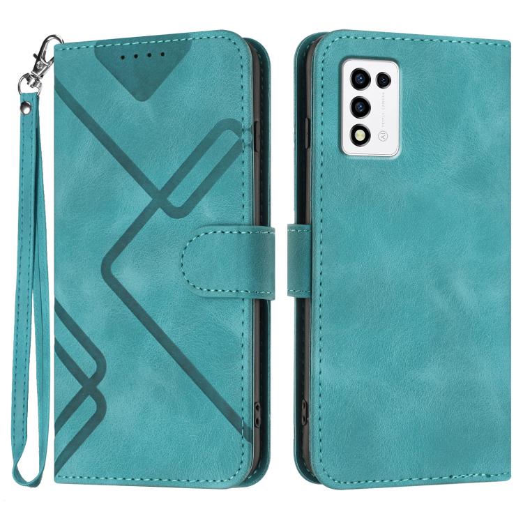 Line Pattern Skin Feel Leather Phone Case, For ZTE Libero 5G III, For ZTE Blade A72 5G, For ZTE Libero 5G II, For ZTE Blade A72, For ZTE Blade A52