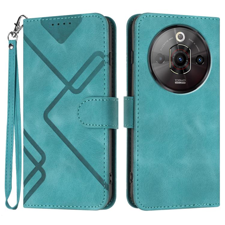 Line Pattern Skin Feel Leather Phone Case, For ZTE nubia Focus Pro, For ZTE nubia Music, For ZTE Blade A34, For ZTE nubia Z60 Ultra, For ZTE Blade A54, For ZTE Blade A73 4G / Blade V50 Design 4G, For ZTE Blade A73 5G, For ZTE Blade V50 Vita            ...