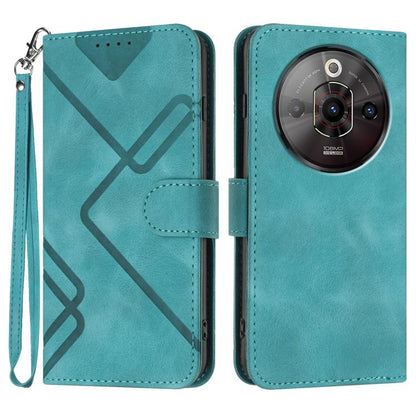 Line Pattern Skin Feel Leather Phone Case, For ZTE nubia Focus Pro, For ZTE nubia Music, For ZTE Blade A34, For ZTE nubia Z60 Ultra, For ZTE Blade A54, For ZTE Blade A73 4G / Blade V50 Design 4G, For ZTE Blade A73 5G, For ZTE Blade V50 Vita            ...