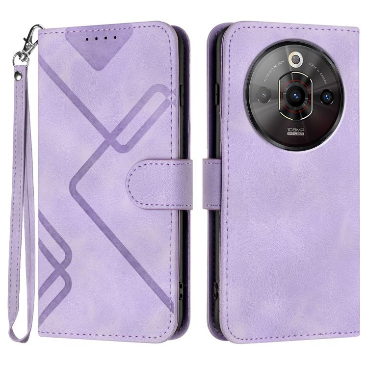 Line Pattern Skin Feel Leather Phone Case, For ZTE nubia Focus Pro, For ZTE nubia Music, For ZTE Blade A34, For ZTE nubia Z60 Ultra, For ZTE Blade A54, For ZTE Blade A73 4G / Blade V50 Design 4G, For ZTE Blade A73 5G, For ZTE Blade V50 Vita            ...
