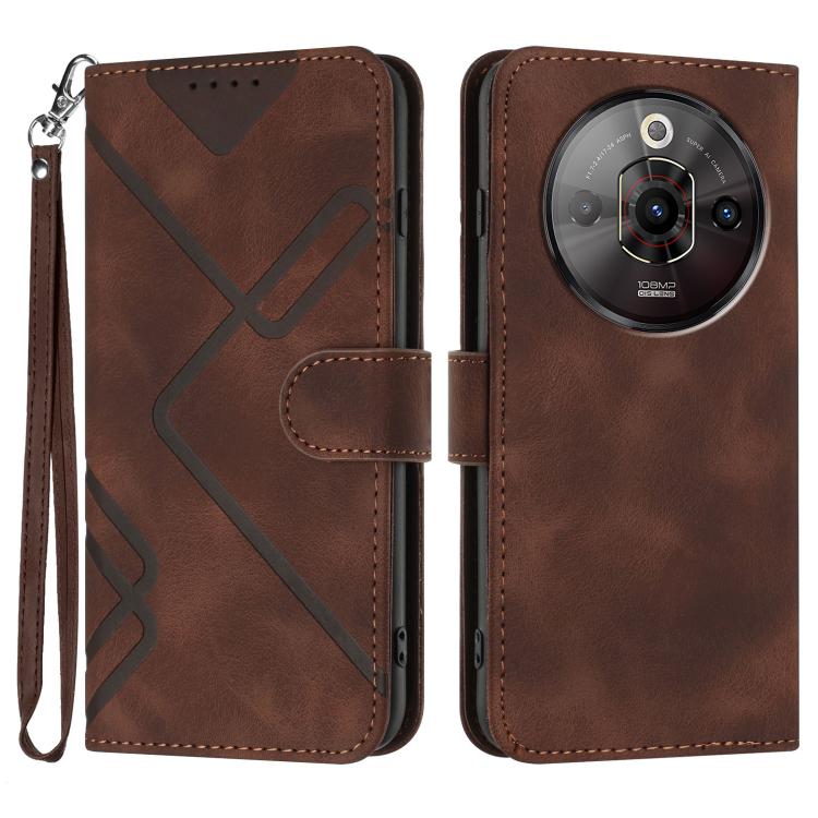 Line Pattern Skin Feel Leather Phone Case, For ZTE nubia Focus Pro, For ZTE nubia Music, For ZTE Blade A34, For ZTE nubia Z60 Ultra, For ZTE Blade A54, For ZTE Blade A73 4G / Blade V50 Design 4G, For ZTE Blade A73 5G, For ZTE Blade V50 Vita            ...