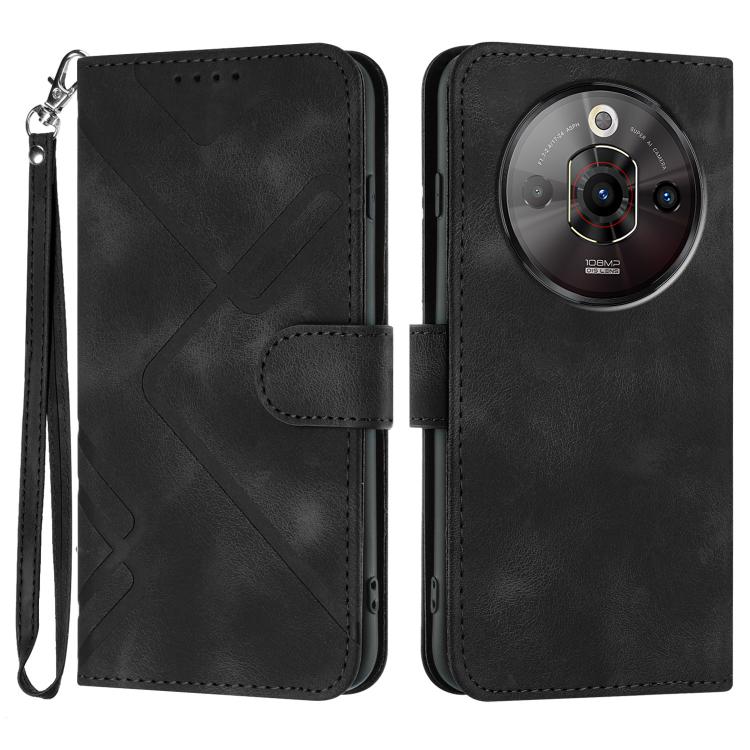 Line Pattern Skin Feel Leather Phone Case, For ZTE nubia Focus Pro, For ZTE nubia Music, For ZTE Blade A34, For ZTE nubia Z60 Ultra, For ZTE Blade A54, For ZTE Blade A73 4G / Blade V50 Design 4G, For ZTE Blade A73 5G, For ZTE Blade V50 Vita            ...