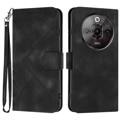 Line Pattern Skin Feel Leather Phone Case, For ZTE nubia Focus Pro, For ZTE nubia Music, For ZTE Blade A34, For ZTE nubia Z60 Ultra, For ZTE Blade A54, For ZTE Blade A73 4G / Blade V50 Design 4G, For ZTE Blade A73 5G, For ZTE Blade V50 Vita            ...