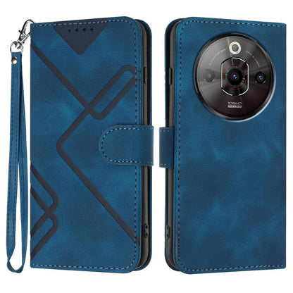 Line Pattern Skin Feel Leather Phone Case, For ZTE nubia Focus Pro, For ZTE nubia Music, For ZTE Blade A34, For ZTE nubia Z60 Ultra, For ZTE Blade A54, For ZTE Blade A73 4G / Blade V50 Design 4G, For ZTE Blade A73 5G, For ZTE Blade V50 Vita            ...