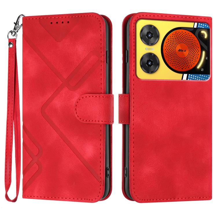 Line Pattern Skin Feel Leather Phone Case, For ZTE Blade A35e 4G, For ZTE Blade A35e Global, For ZTE Blade A35e Brazil, For ZTE nubia Music 2, For ZTE nubia S 5G A403ZT, For ZTE Blade V70 Design, For ZTE Blade A35 Lite, For ZTE Blade V70               ...