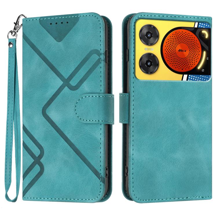 Line Pattern Skin Feel Leather Phone Case, For ZTE Blade A35e 4G, For ZTE Blade A35e Global, For ZTE Blade A35e Brazil, For ZTE nubia Music 2, For ZTE nubia S 5G A403ZT, For ZTE Blade V70 Design, For ZTE Blade A35 Lite, For ZTE Blade V70               ...