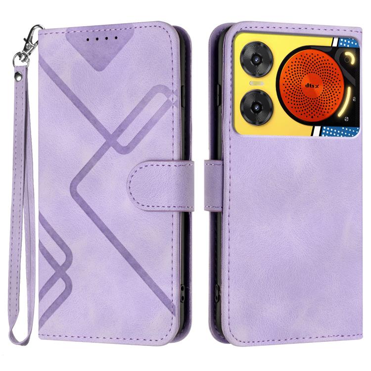 Line Pattern Skin Feel Leather Phone Case, For ZTE Blade A35e 4G, For ZTE Blade A35e Global, For ZTE Blade A35e Brazil, For ZTE nubia Music 2, For ZTE nubia S 5G A403ZT, For ZTE Blade V70 Design, For ZTE Blade A35 Lite, For ZTE Blade V70               ...