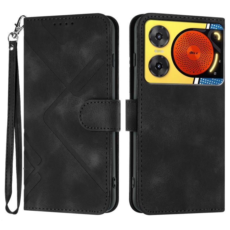 Line Pattern Skin Feel Leather Phone Case, For ZTE Blade A35e 4G, For ZTE Blade A35e Global, For ZTE Blade A35e Brazil, For ZTE nubia Music 2, For ZTE nubia S 5G A403ZT, For ZTE Blade V70 Design, For ZTE Blade A35 Lite, For ZTE Blade V70               ...