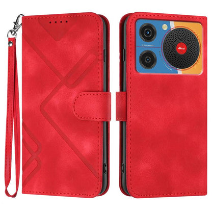 Line Pattern Skin Feel Leather Phone Case, For ZTE nubia Focus Pro, For ZTE nubia Music, For ZTE Blade A34, For ZTE nubia Z60 Ultra, For ZTE Blade A54, For ZTE Blade A73 4G / Blade V50 Design 4G, For ZTE Blade A73 5G, For ZTE Blade V50 Vita            ...