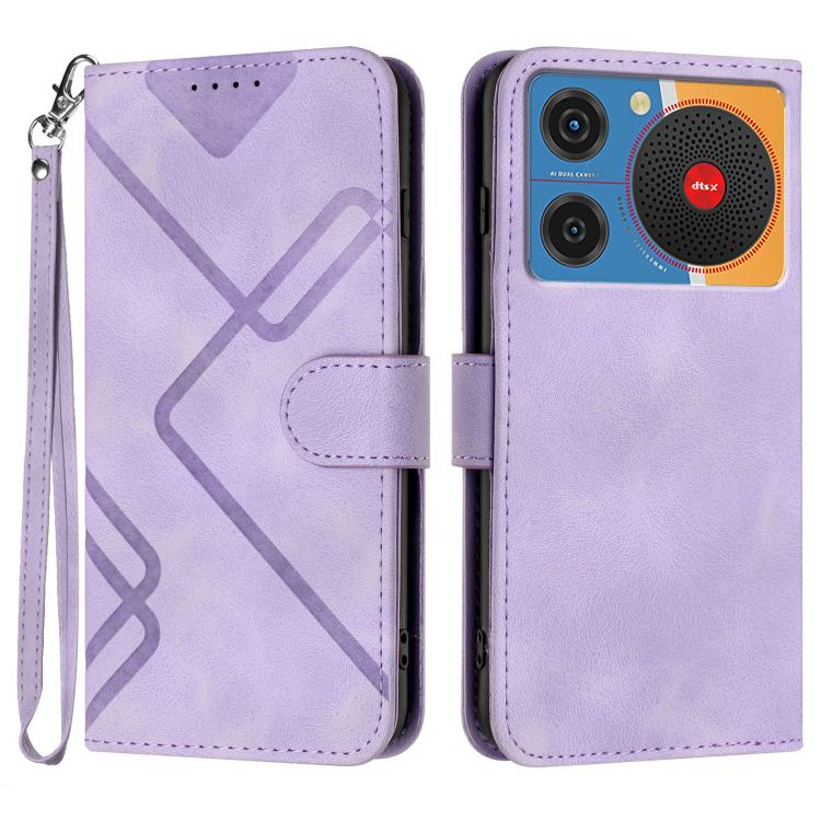 Line Pattern Skin Feel Leather Phone Case, For ZTE nubia Focus Pro, For ZTE nubia Music, For ZTE Blade A34, For ZTE nubia Z60 Ultra, For ZTE Blade A54, For ZTE Blade A73 4G / Blade V50 Design 4G, For ZTE Blade A73 5G, For ZTE Blade V50 Vita            ...