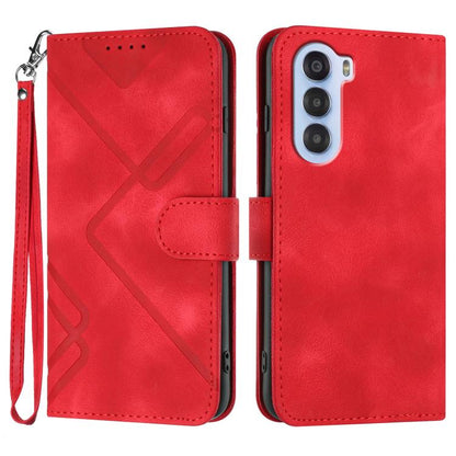 Line Pattern Skin Feel Leather Phone Case, For ZTE Blade A35e 4G, For ZTE Blade A35e Global, For ZTE Blade A35e Brazil, For ZTE nubia Music 2, For ZTE nubia S 5G A403ZT, For ZTE Blade V70 Design, For ZTE Blade A35 Lite, For ZTE Blade V70               ...