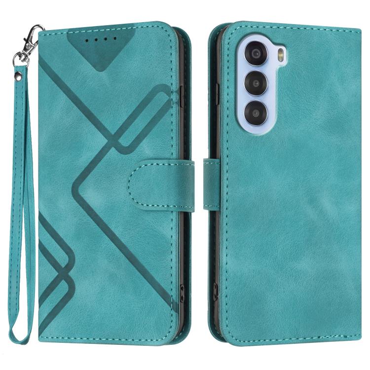 Line Pattern Skin Feel Leather Phone Case, For ZTE Blade A35e 4G, For ZTE Blade A35e Global, For ZTE Blade A35e Brazil, For ZTE nubia Music 2, For ZTE nubia S 5G A403ZT, For ZTE Blade V70 Design, For ZTE Blade A35 Lite, For ZTE Blade V70               ...