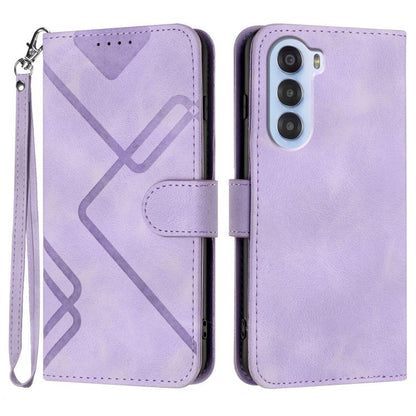Line Pattern Skin Feel Leather Phone Case, For ZTE Blade A35e 4G, For ZTE Blade A35e Global, For ZTE Blade A35e Brazil, For ZTE nubia Music 2, For ZTE nubia S 5G A403ZT, For ZTE Blade V70 Design, For ZTE Blade A35 Lite, For ZTE Blade V70               ...