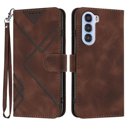 Line Pattern Skin Feel Leather Phone Case, For ZTE Blade A35e 4G, For ZTE Blade A35e Global, For ZTE Blade A35e Brazil, For ZTE nubia Music 2, For ZTE nubia S 5G A403ZT, For ZTE Blade V70 Design, For ZTE Blade A35 Lite, For ZTE Blade V70               ...