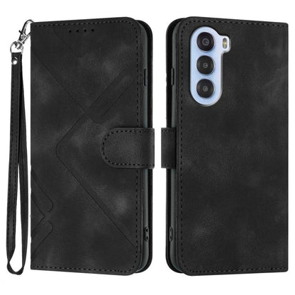 Line Pattern Skin Feel Leather Phone Case, For ZTE Blade A35e 4G, For ZTE Blade A35e Global, For ZTE Blade A35e Brazil, For ZTE nubia Music 2, For ZTE nubia S 5G A403ZT, For ZTE Blade V70 Design, For ZTE Blade A35 Lite, For ZTE Blade V70               ...