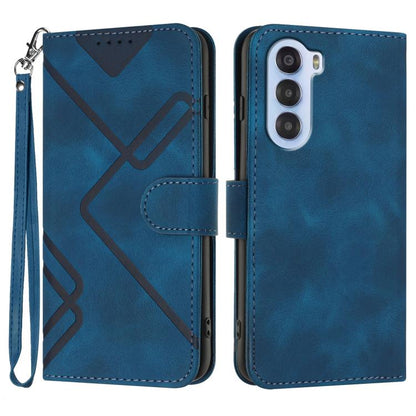 Line Pattern Skin Feel Leather Phone Case, For ZTE Blade A35e 4G, For ZTE Blade A35e Global, For ZTE Blade A35e Brazil, For ZTE nubia Music 2, For ZTE nubia S 5G A403ZT, For ZTE Blade V70 Design, For ZTE Blade A35 Lite, For ZTE Blade V70               ...