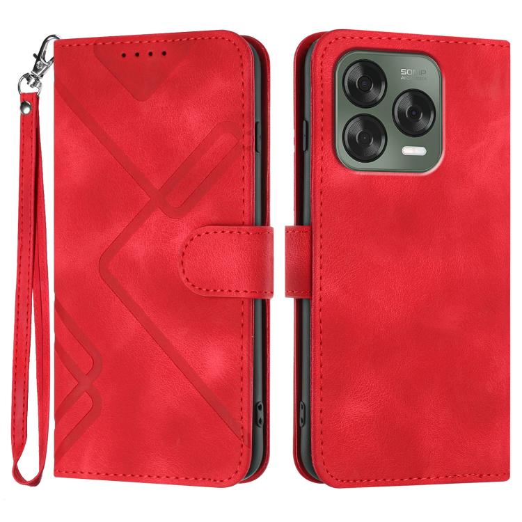 Line Pattern Skin Feel Leather Phone Case, For ZTE Blade A35e 4G, For ZTE Blade A35e Global, For ZTE Blade A35e Brazil, For ZTE nubia Music 2, For ZTE nubia S 5G A403ZT, For ZTE Blade V70 Design, For ZTE Blade A35 Lite, For ZTE Blade V70               ...