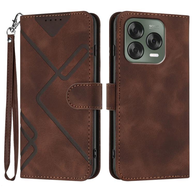Line Pattern Skin Feel Leather Phone Case, For ZTE Blade A35e 4G, For ZTE Blade A35e Global, For ZTE Blade A35e Brazil, For ZTE nubia Music 2, For ZTE nubia S 5G A403ZT, For ZTE Blade V70 Design, For ZTE Blade A35 Lite, For ZTE Blade V70               ...